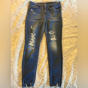 True Craft Distressed Jeans-Skinny